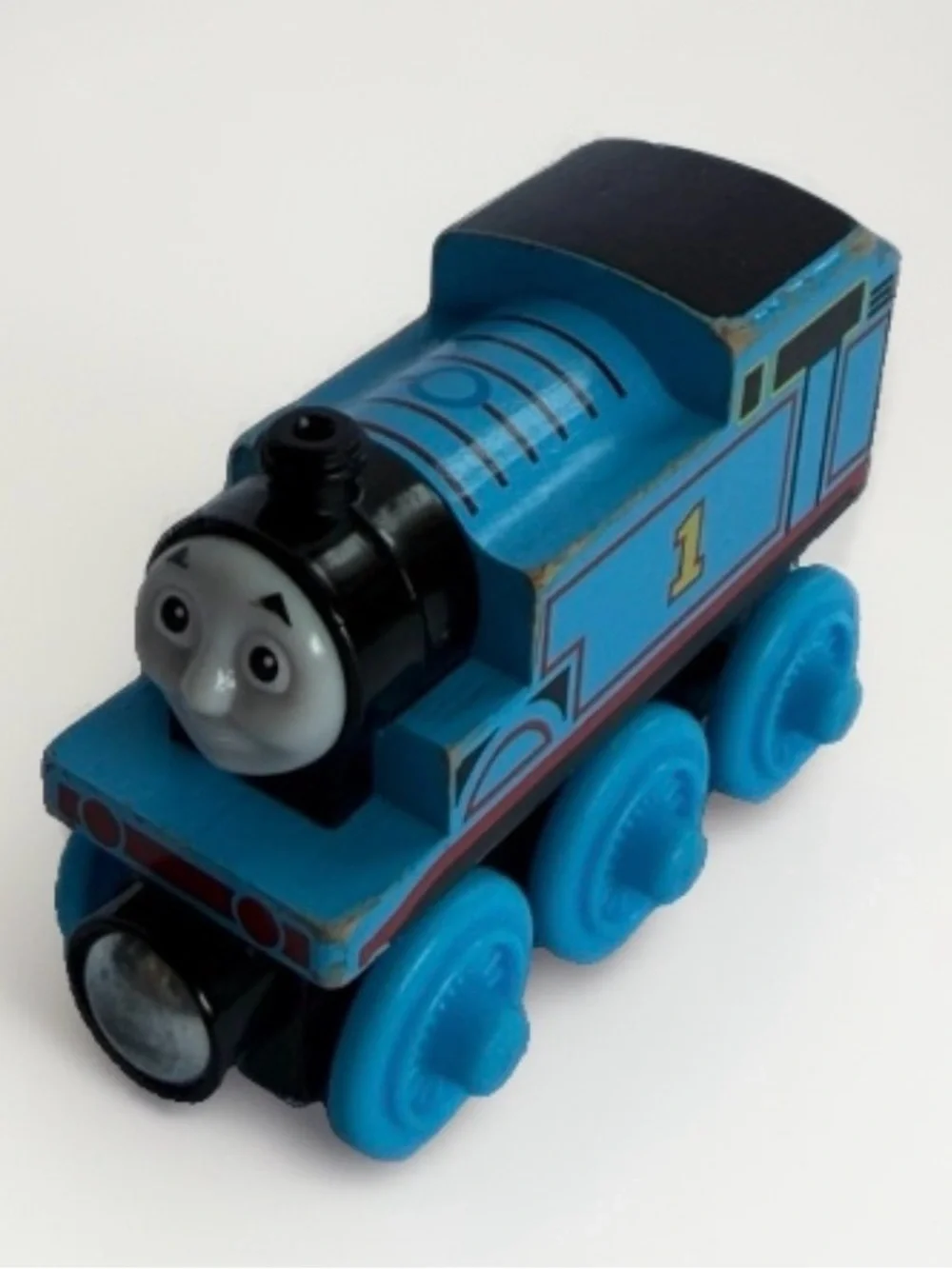 Thomas & Friends Wood Engine GGG29 Blue Tank Train 1 Wooden Railway Mattel Toy
